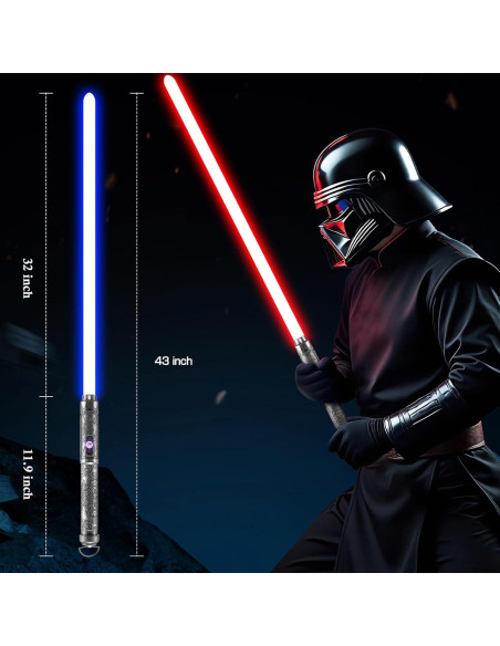 Sable de Luz Pro Dueling AOSABER 81 cm RGB 16 Sonidos