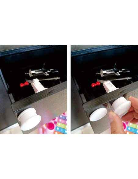 Bloqueos Magnéticos A Prueba de Bebés AILUOQI - Paquete de 4