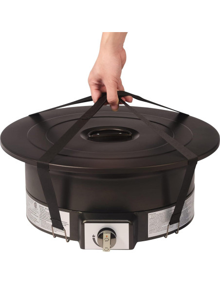 Fogón de Propano Portátil Amazon Basics 46.99 cm Redondo