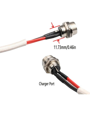 Puerto de Carga para Hoverboard Mouow con Interruptor