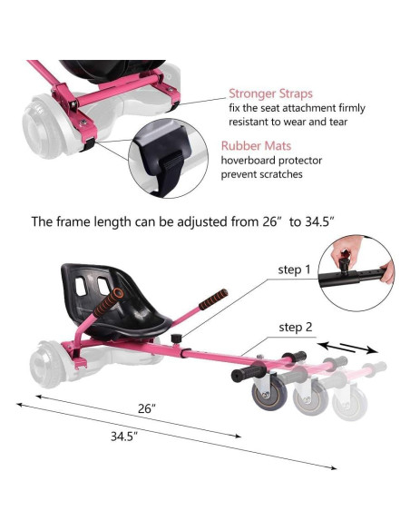 Kit de Conversión Go Kart KKA para Hoverboard 6.5-10"