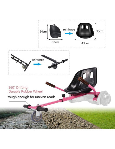 Kit de Conversión Go Kart KKA para Hoverboard 6.5-10"