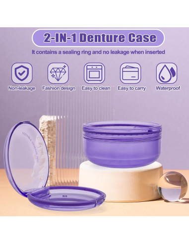 Estuche 2-en-1 Coolrunner para Retenedores y Dentaduras