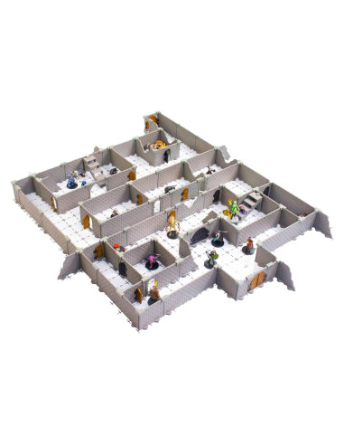 Terreno de Mazmorras DCD - 100 Piezas, 0.32 m, 16 Habitaciones