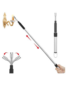 Encendedor Eléctrico Retráctil Flahonka 29-70 cm Plata