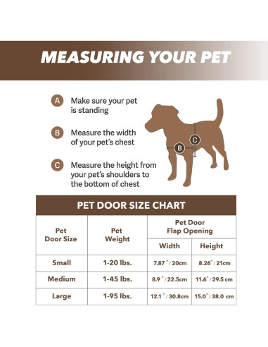 Puerta para Mascotas PETPRIME Grande 2 Vías con Bloqueo