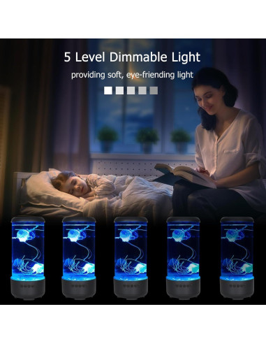 Lámpara de Medusa Jiayuan 7 Colores 5 Niveles Brillo