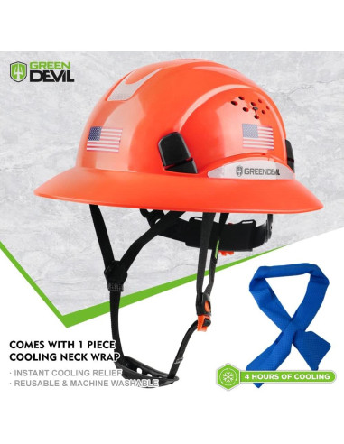 Casco de Seguridad GREEN DEVIL Mervex Vent FB Naranja