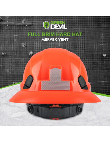 Casco de Seguridad GREEN DEVIL Mervex Vent FB Naranja