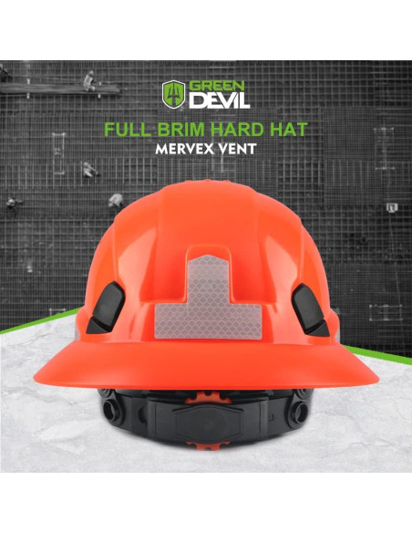 Casco de Seguridad GREEN DEVIL Mervex Vent FB Naranja