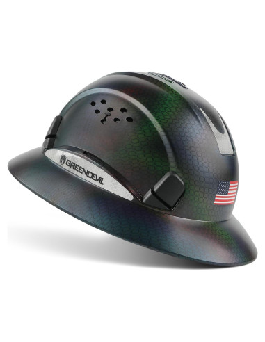 Casco de Construcción GREEN DEVIL Mervex Visera Completa