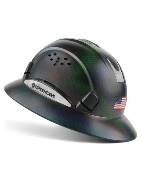 Casco de Construcción GREEN DEVIL Mervex Visera Completa