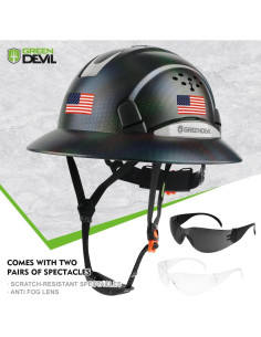 Casco de Construcción GREEN DEVIL Mervex Visera Completa 2