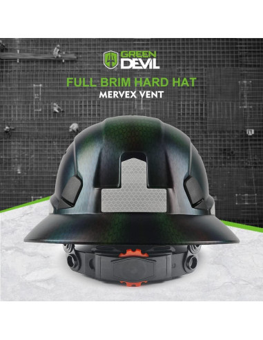 Casco de Construcción GREEN DEVIL Mervex Visera Completa