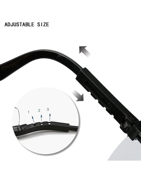 Gafas de Seguridad 5PCS Ajustables UV Anti-Niebla Unisex Gafas de Seguridad 5PCS Ajustables UV Anti-Niebla Unisex