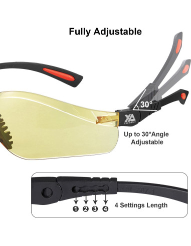 Gafas de Tiro Xaegistac Antivaho con Estuche Duro