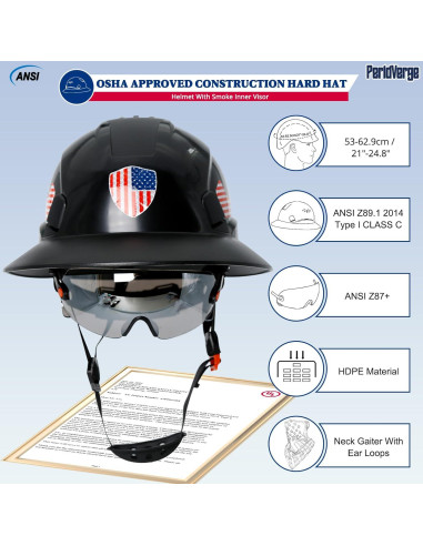 Casco de ala completa PerldVerge SF14 negro con visor