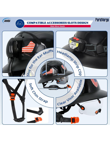 Casco de ala completa PerldVerge SF14 negro con visor