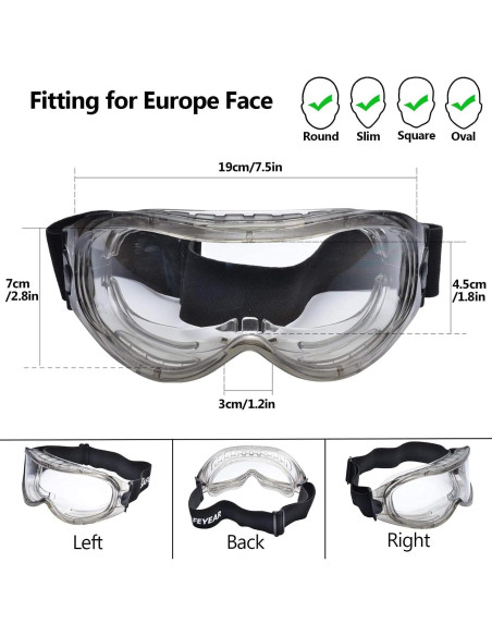 Gafas de Seguridad SAFEYEAR Antiempañantes Gris