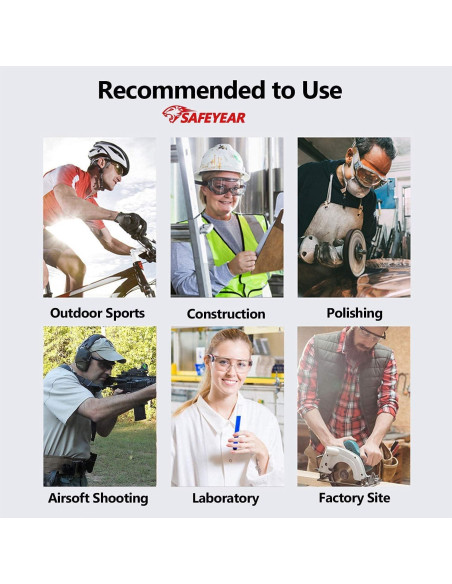 Gafas de Seguridad SAFEYEAR Antiempañantes Gris