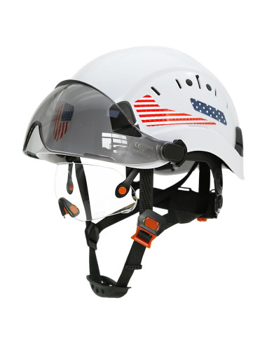 Casco de Seguridad PerldVerge SF06 Doble Visera Blanco