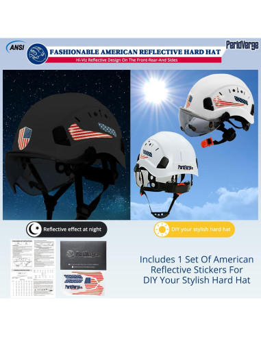 Casco de Seguridad PerldVerge SF06 Doble Visera Blanco