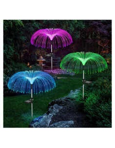 Luces Solares Vosaro de Flores 7 Colores para Jardín 3 PCS