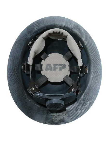 Casco de ala completa AFP | Fibra de vidrio Clase G | Negro