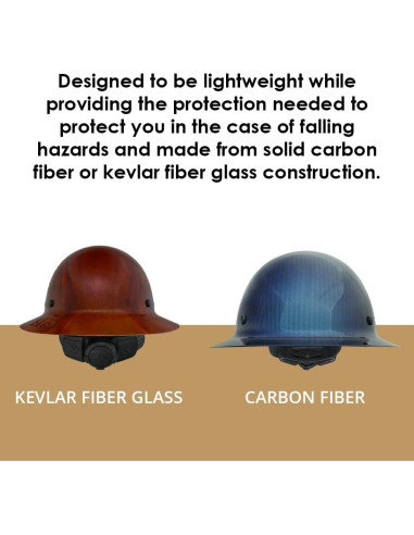 Casco de ala completa AFP | Fibra de vidrio Clase G | Negro