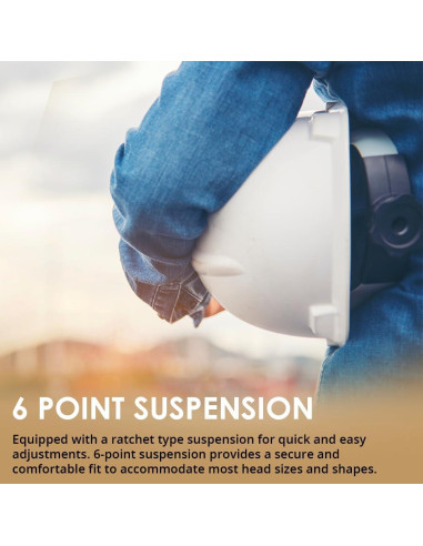 Casco de ala completa AFP | Fibra de vidrio Clase G | Negro