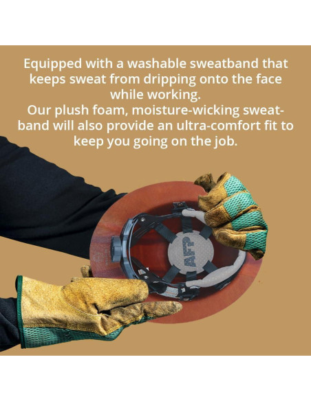 Casco de ala completa AFP | Fibra de vidrio Clase G | Negro