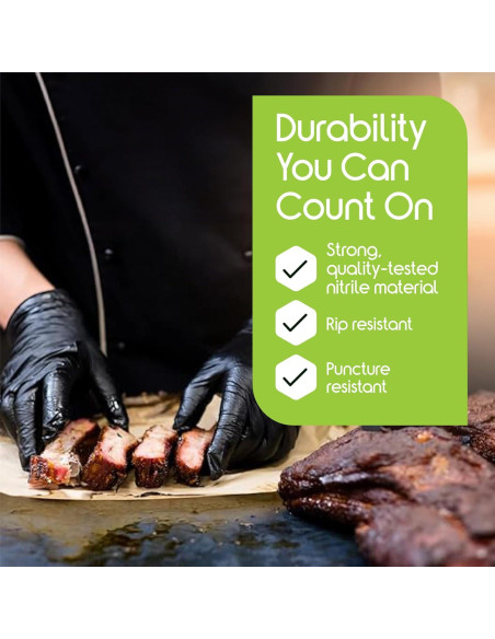 Guantes de Nitrilo Inspire Caja 1000 Mediana Negro