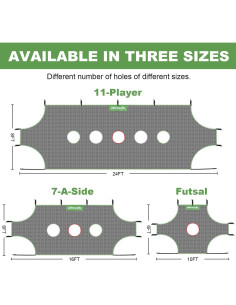 Objetivo de Fútbol Wosofe SG-00 Red Entrenamiento 731x243cm 2