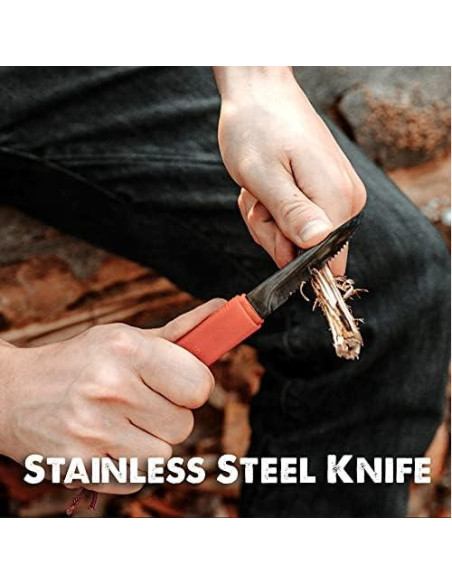 Spork Táctico Tapirus 2-pack Naranja/Verde 3 en 1 Camping