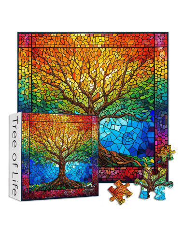 Rompecabezas PICKFORU 1000 Piezas Árbol de la Vida 60.6 cm