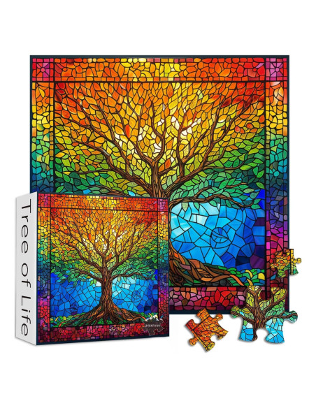 Rompecabezas PICKFORU 1000 Piezas Árbol de la Vida 60.6 cm