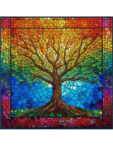 Rompecabezas PICKFORU 1000 Piezas Árbol de la Vida 60.6 cm