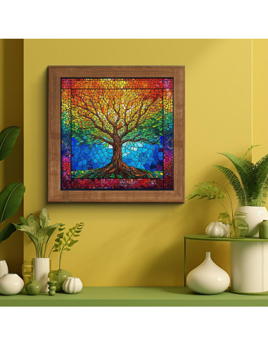 Rompecabezas PICKFORU 1000 Piezas Árbol de la Vida 60.6 cm