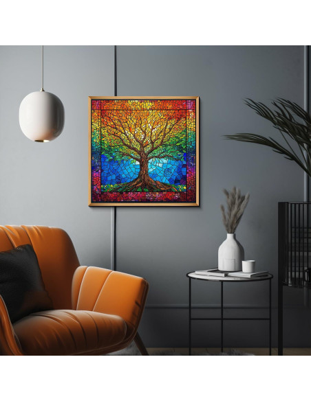 Rompecabezas PICKFORU 1000 Piezas Árbol de la Vida 60.6 cm