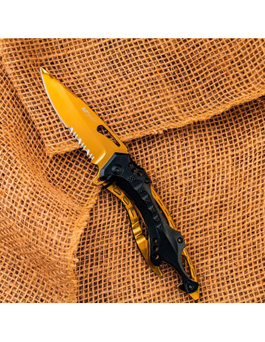 Cuchillo Plegable MTECH USA MT-A705, Hoja 9.53 cm Titanio