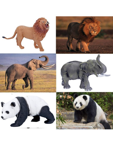 Figuras de Animales de Safari BOLZRA Jumbo 14 Piezas