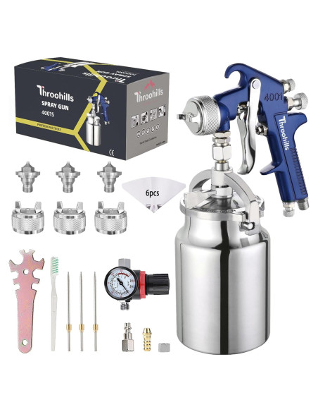 Juego de Pistola de Pulverización Throohills 1.4/1.7/2.0mm 1000cc