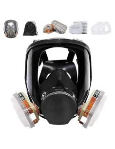 Máscara de Respirador Completa con Filtros para Pintura