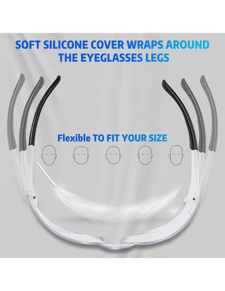 Gafas de Seguridad Salfboy ANSI Z87.1 Claras UV 10 Piezas