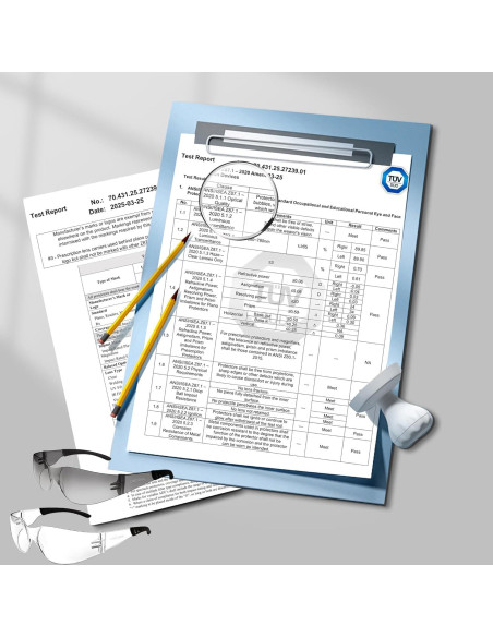 Gafas de Seguridad Salfboy ANSI Z87.1 Claras UV 10 Piezas