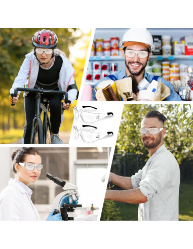 Gafas de Seguridad Salfboy ANSI Z87.1 Claras UV 10 Piezas