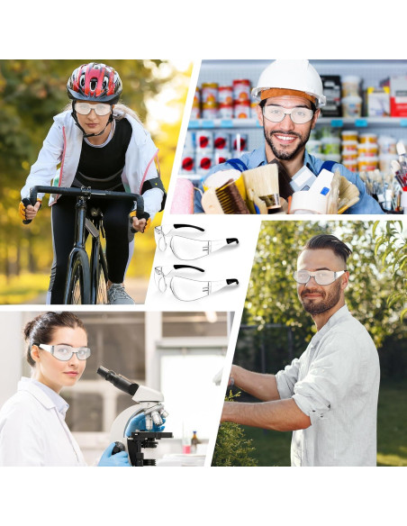 Gafas de Seguridad Salfboy ANSI Z87.1 Claras UV 10 Piezas
