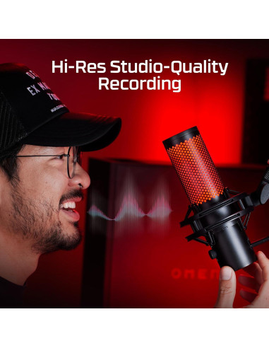 HyperX QuadCast 2 - Micrófono USB para Streaming y Podcasting