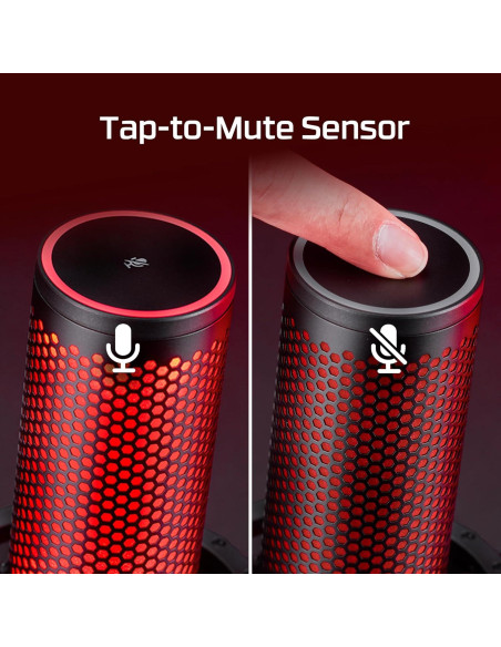 HyperX QuadCast 2 - Micrófono USB para Streaming y Podcasting