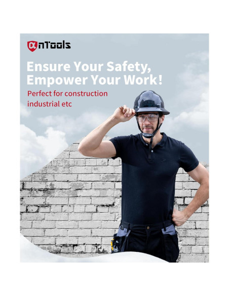 Casco de ala completa AnTools negro con ajuste 4 puntos